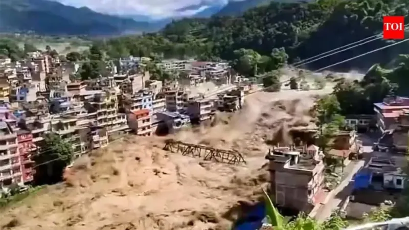4.4 Earthquake in the Himalayas Causes Landslide and Flood in Nepal with Hundreds Missing