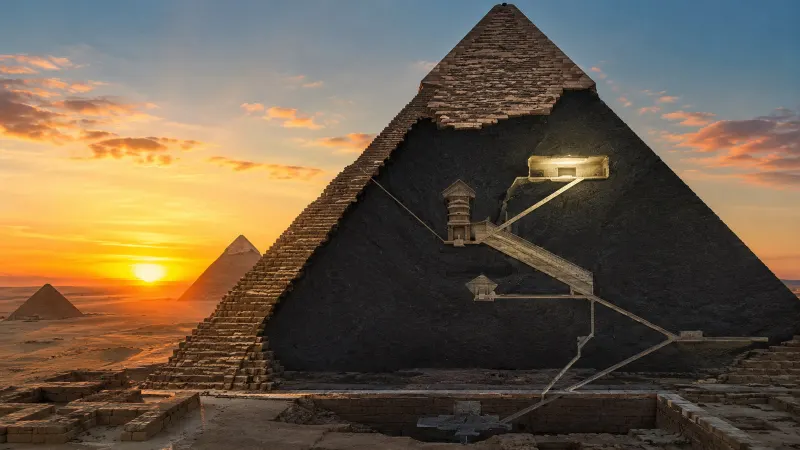 9-Meter Hidden Chamber Confirmed in the Great Pyramid of Quéops