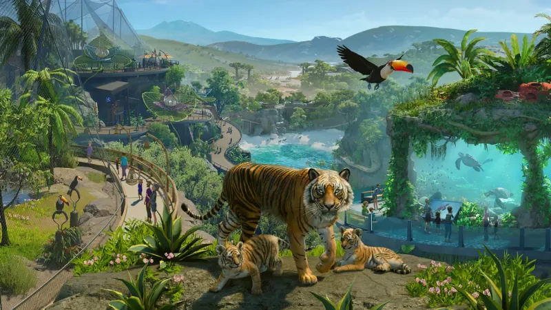 Planet Zoo 2 arriva oggi su PC, PS5 e Xbox con animali acquatici e volanti