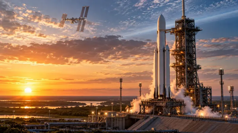 SpaceX lancia oggi la CRS-35 con 2.800 kg di carico e pannelli solari per la ISS